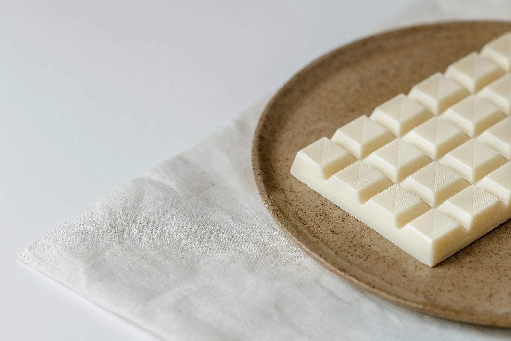 Tablette de chocolat blanc