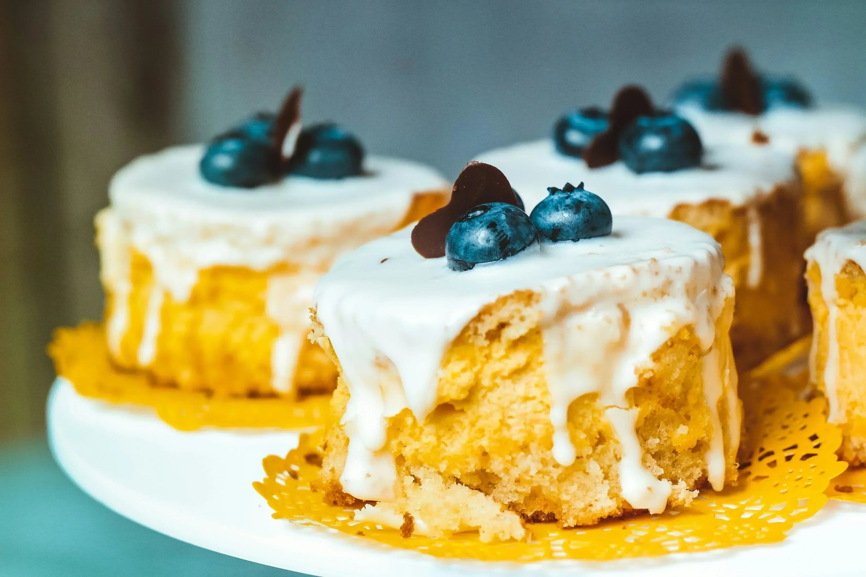 Gâteau aux myrtilles