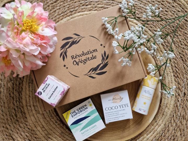 Box de cosmétiques vegan et zéro déchet.