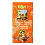 Tablette dans son emballage du chocolat vegan Rapunzel