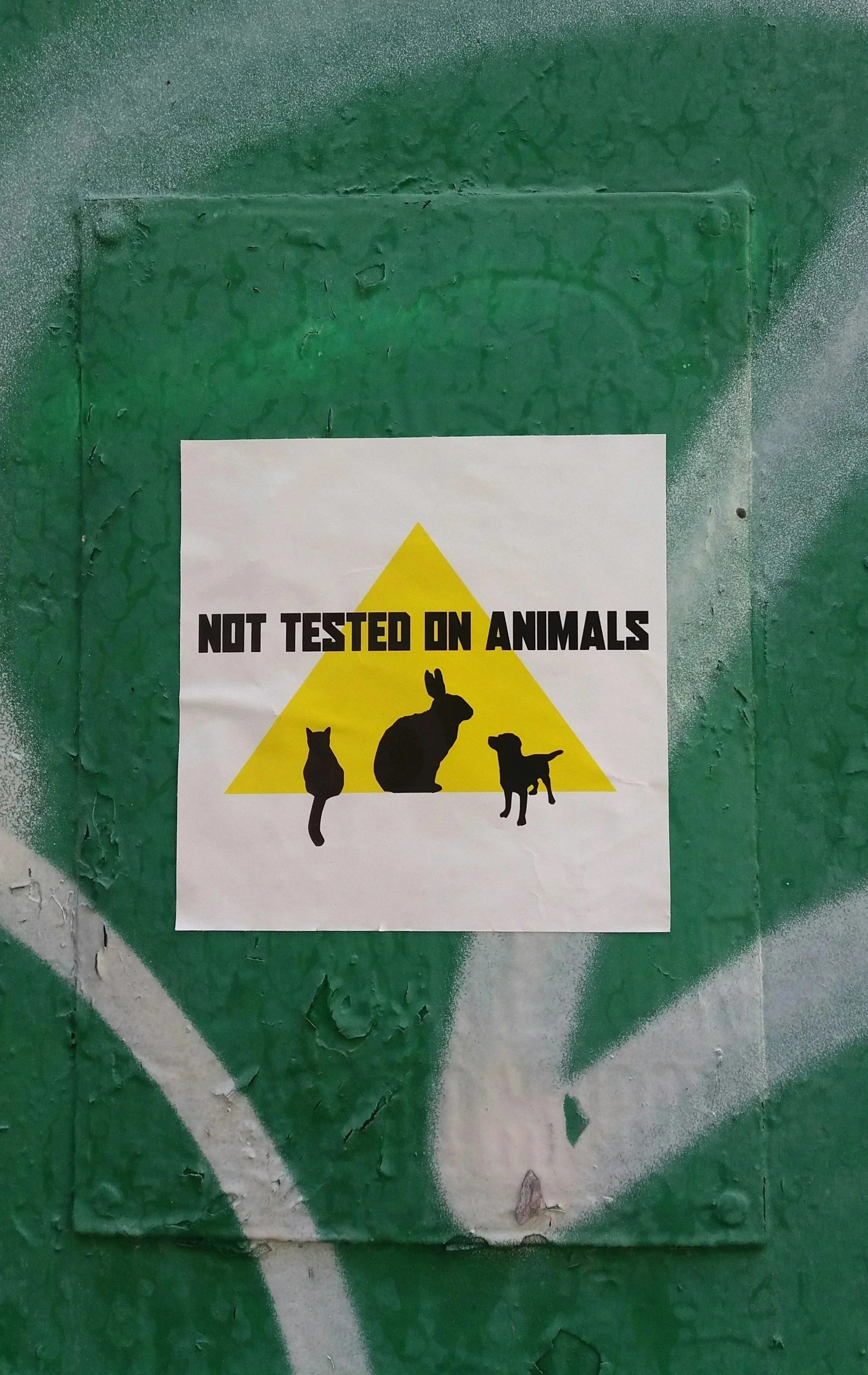 Affiche "Non testé sur les animaux"