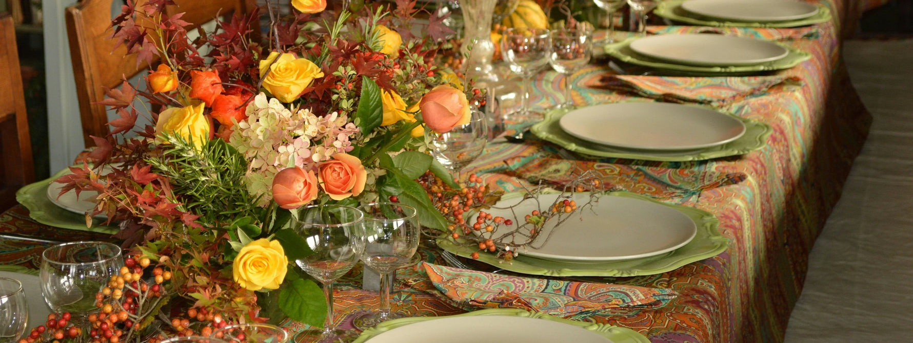 Table de repas de Noël