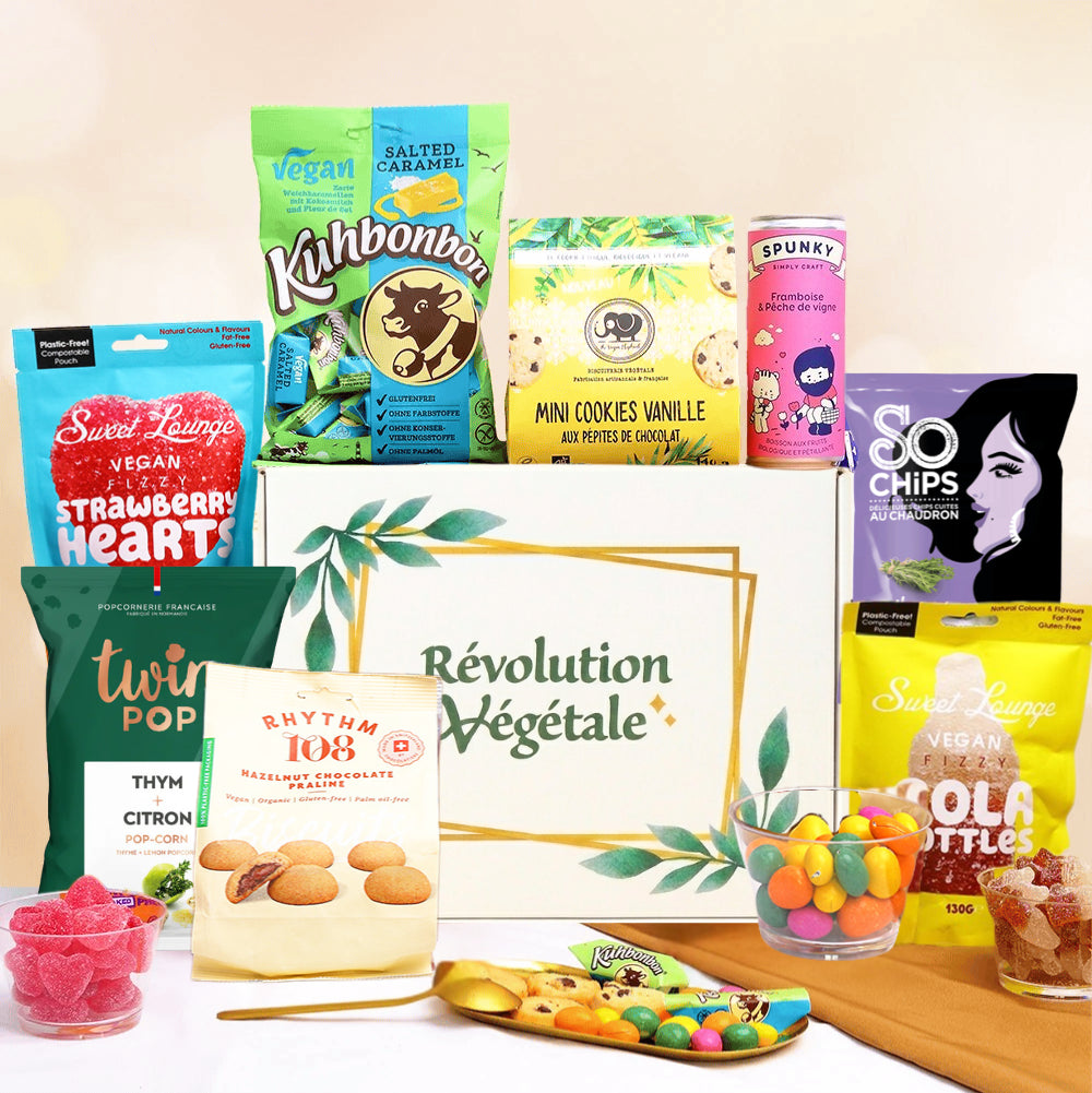 Coffret de 8 snacks vegan