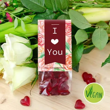 Bonbons vegan en forme de coeur Der ZuckerBacker