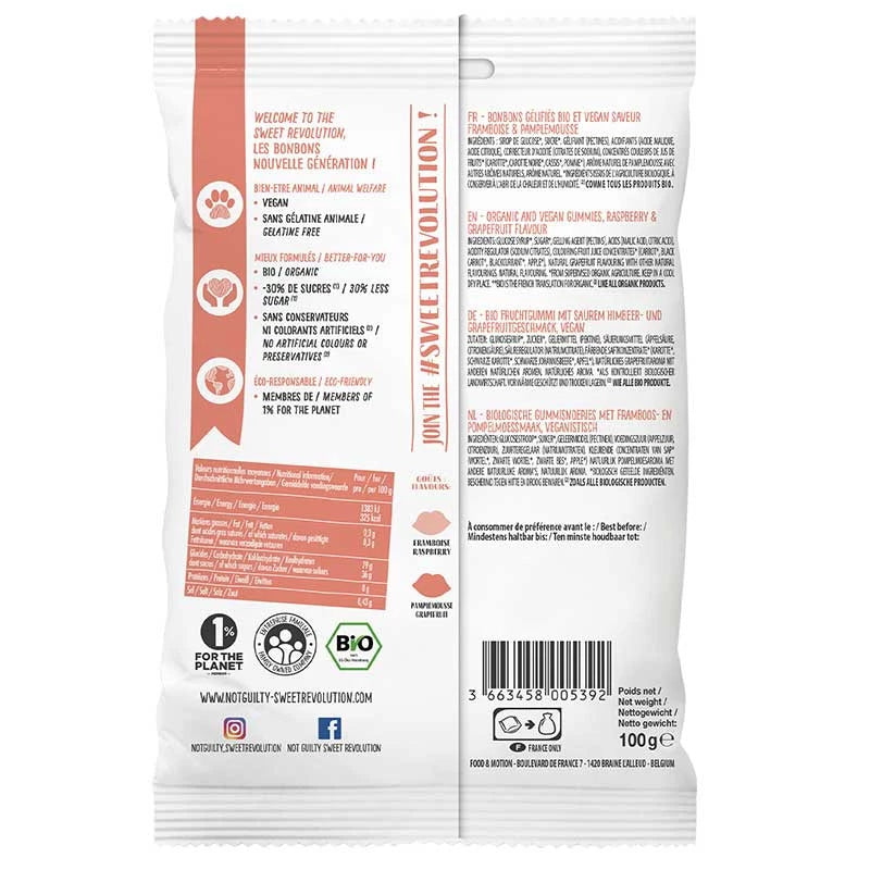 Bonbons acidulés à la Framboise et Pamplemousse