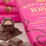 Tablette de chocolat vegan au beurre d'amandes Rhythm 108